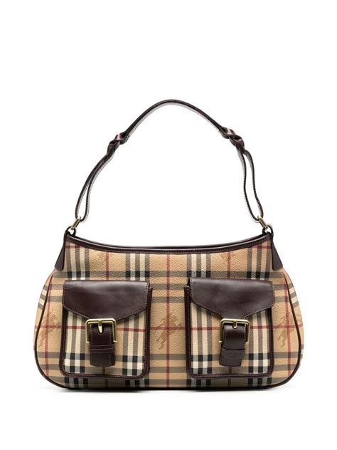 burberry bag in grey vintage check|burberry vintage check shoulder bag.